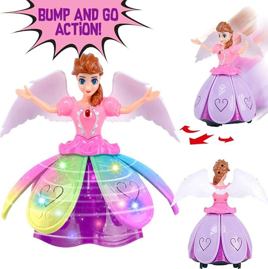 Princess Musical Dancing Angel Doll with 3D LED Lights