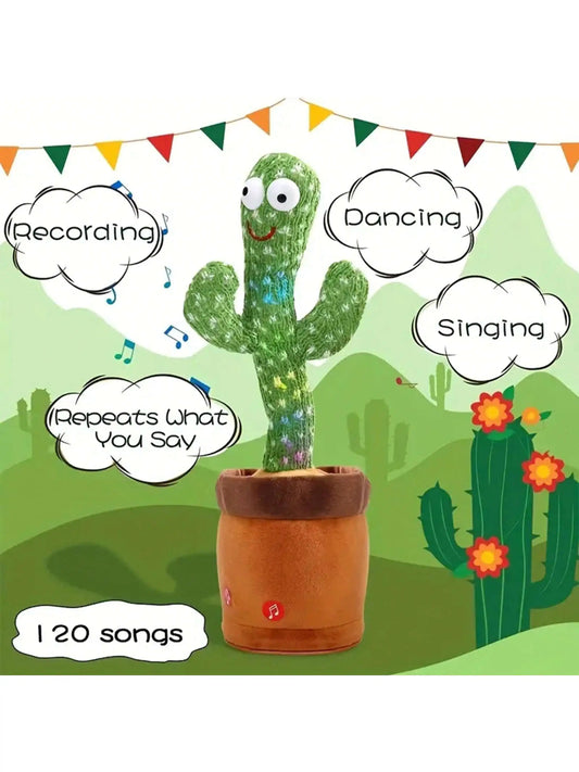 Dancing Talking Cactus Toy – Singing & Repeating Plush Toy