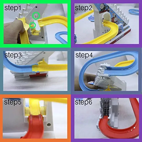 Thomas & Friends Track Train Set – Climbing Stairs Toy with Lights & Music