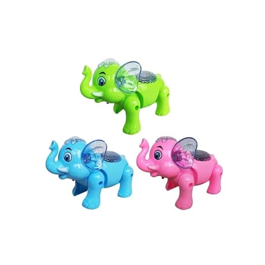 Bump & Go Clever Elephant Toy with Lights & Music