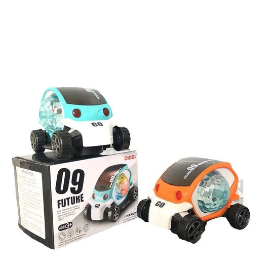 09 Future Musical Car – 360° Rotating Toy with Lights & Music