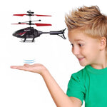 2-in-1 Remote Control & Hand Sensor Helicopter with 3D Lights