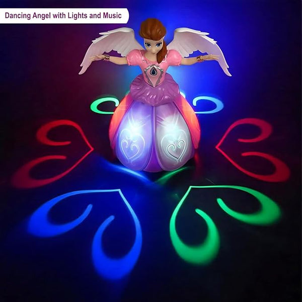 Princess Musical Dancing Angel Doll with 3D LED Lights