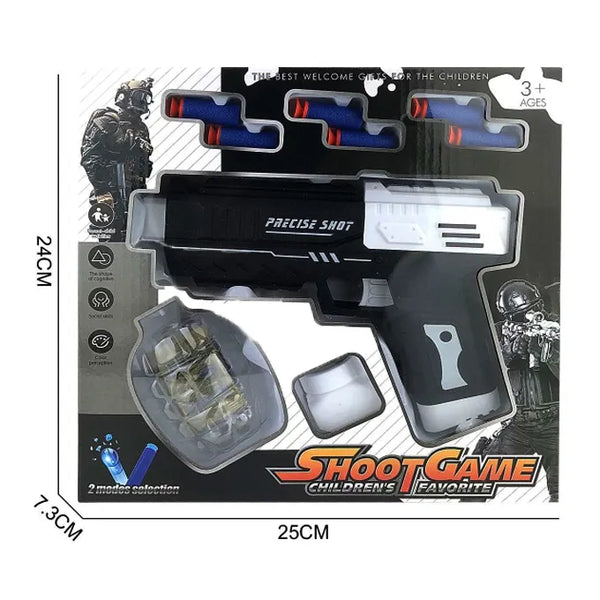 Precise Shot 2-in-1 Toy Gun – Nerf & Bubble Blaster