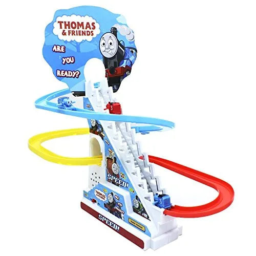 Thomas & Friends Track Train Set – Climbing Stairs Toy with Lights & Music