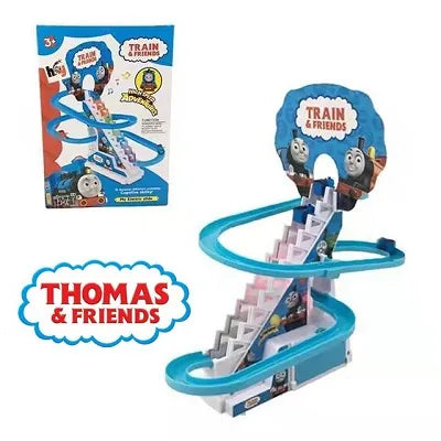 Thomas & Friends Track Train Set – Climbing Stairs Toy with Lights & Music