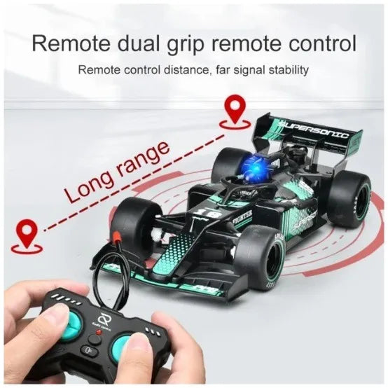 F1 Remote Control Racing Car – 1:18 Drift RC Car with Spray Effect