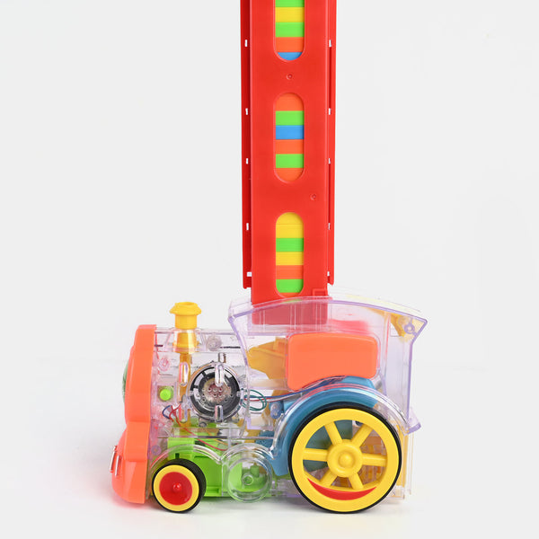 Domino Train Toy with Lights & Music for Kids