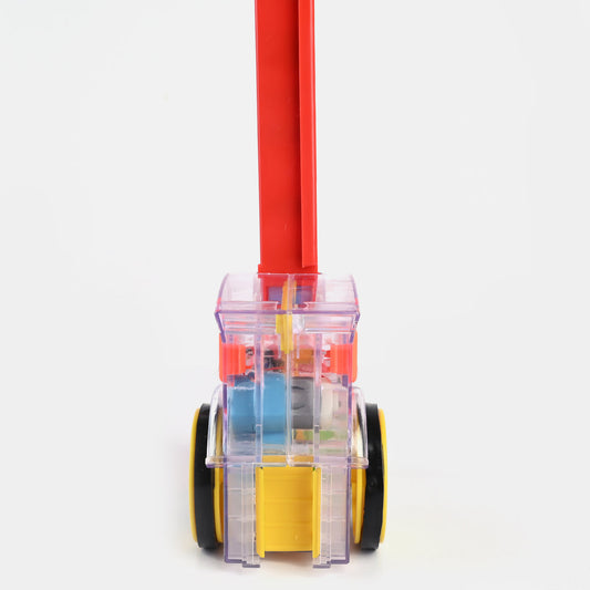 Domino Train Toy with Lights & Music for Kids
