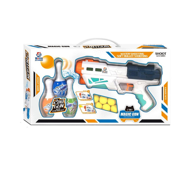 2-in-1 Shooting Toy Gun – Soft Ball & Foam Dart Blaster