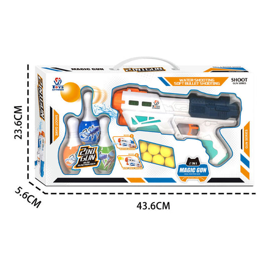 2-in-1 Shooting Toy Gun – Soft Ball & Foam Dart Blaster