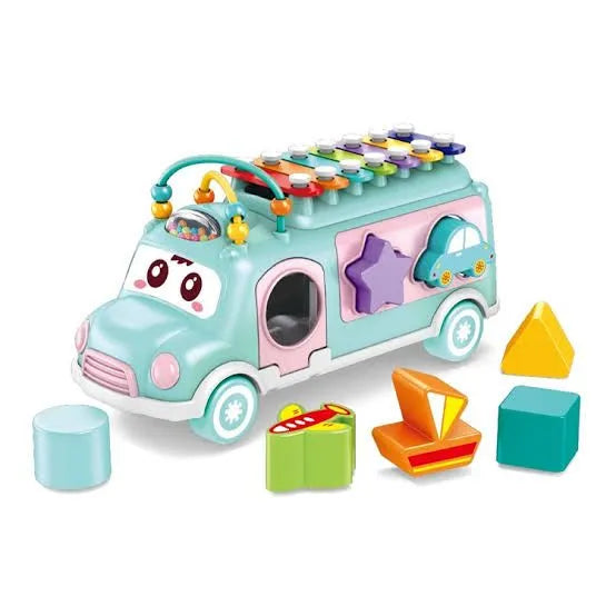 Musical Xylophone Bus Toy – Shape Sorting Learning Toy