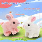 Cute Interactive Plush Rabbit Toy with Sound & Action