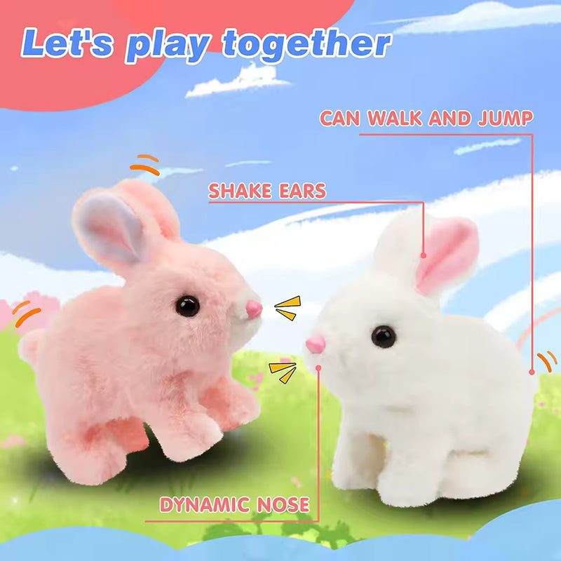 Cute Interactive Plush Rabbit Toy with Sound & Action