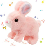 Cute Interactive Plush Rabbit Toy with Sound & Action