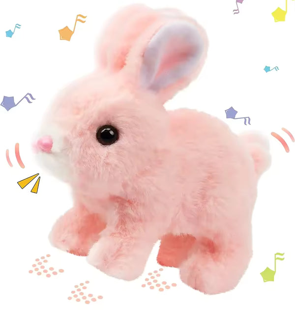 Cute Interactive Plush Rabbit Toy with Sound & Action