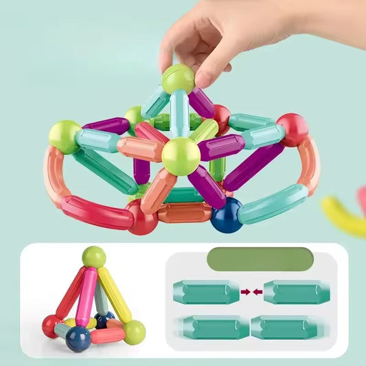 Magnetic Building Blocks Cube Set – Creative Learning Toy