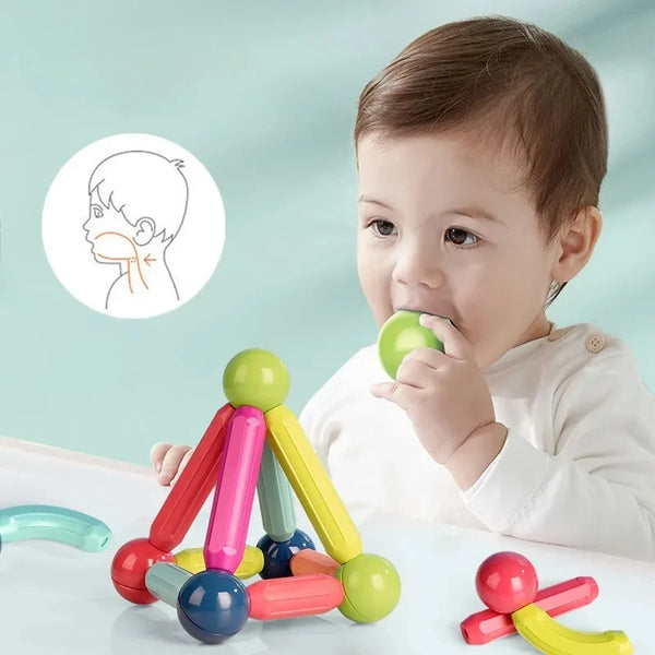 Magnetic Building Blocks Cube Set – Creative Learning Toy