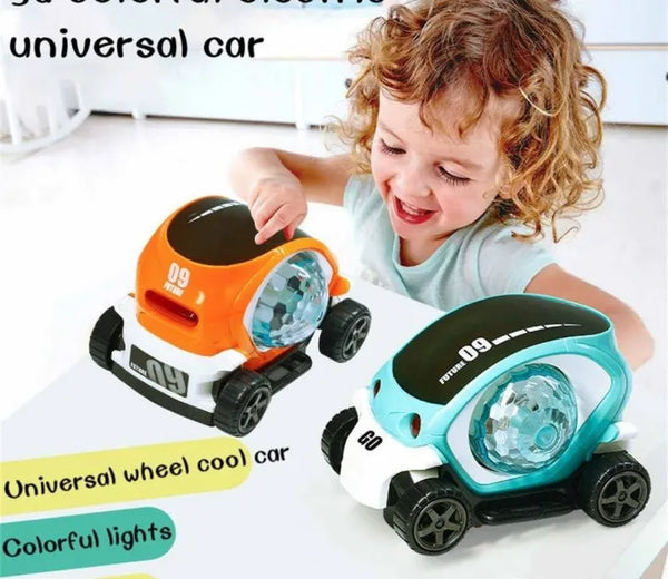 09 Future Musical Car – 360° Rotating Toy with Lights & Music