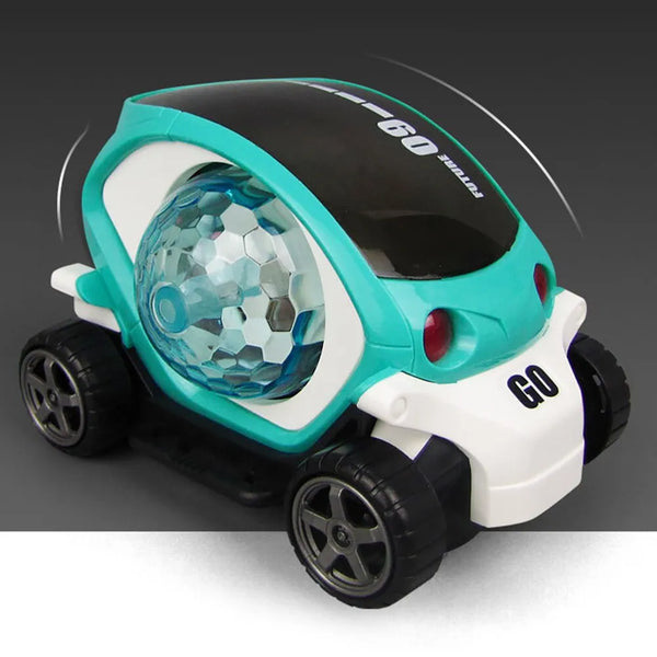 09 Future Musical Car – 360° Rotating Toy with Lights & Music